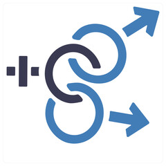 gender and Symbol icon concept