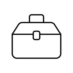 Tool box icon isolate white background vector stock illustration