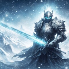 fantasy warrior with sword