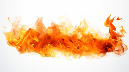 fire flame isolated on white background
