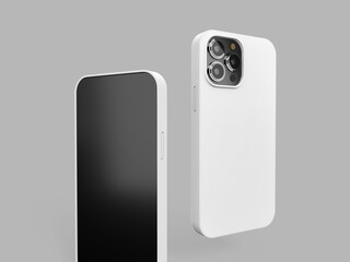 White Blank Phone Case Mockup for iPhone 13 Pro Max