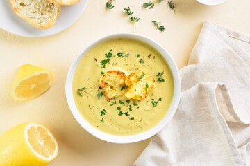Cauliflower cheese soup