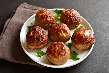 Homemade cutlets from minced meat