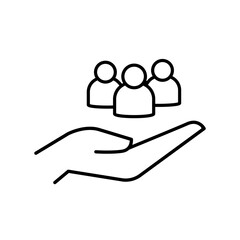 Team Vector icon . Teamwork illustration sign. chat symbol. communication logo.