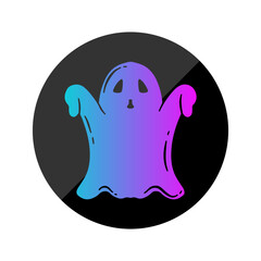 Ghost Gradient Rounded Style in Design Icon