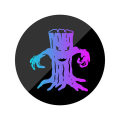 Tree Gradient Rounded Style in Design Icon