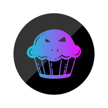Cupcake Gradient Rounded Style in Design Icon