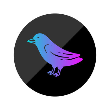 Raven Gradient Rounded Style in Design Icon