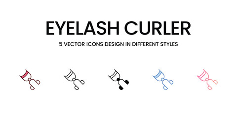 Eyelash Curler icon. Suitable for Web Page, Mobile App, UI, UX and GUI design.