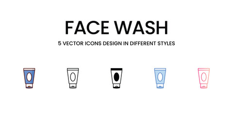 Face Wash icon. Suitable for Web Page, Mobile App, UI, UX and GUI design.