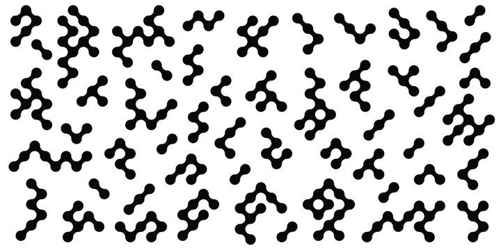 Elements of vector design, geometric shapes, metaball conection, abstract background, connected dots