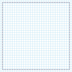 Vector square grid on paper. millimeter paper sheet background