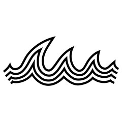 Wave Line Vector Illustration 