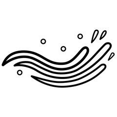 Wave Line Vector Illustration 