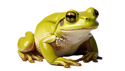 Afwasbaar fotobehang Frog PNG. Frog isolated PNG. Frog isolated. Green frog PNG. Swamp animal PNG © Divid