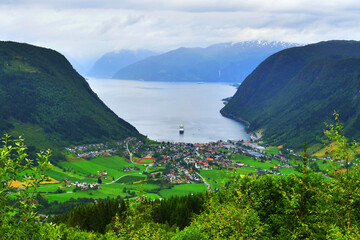 Vik is a municipality in Vestland county, Norway. It is located on the southern shore of the...
