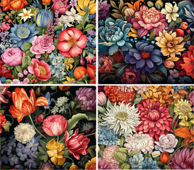 flowers background repeat invitation rose textile ornament print watercolor wedding romantic elegance fabric wallpaper