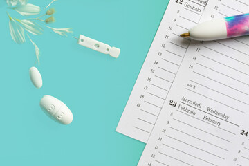 
Make an appointment for medical visits. Calendar and diary for treatment plan.