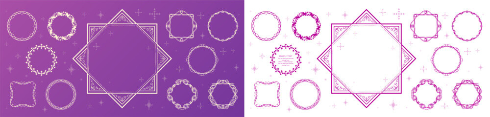 高級感のあるアンティークフレームデザイン