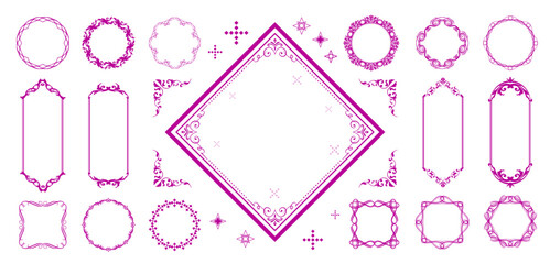 高級感のあるアンティークフレームデザイン