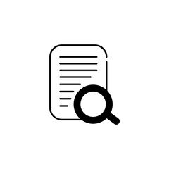 document and magnifying glass icon