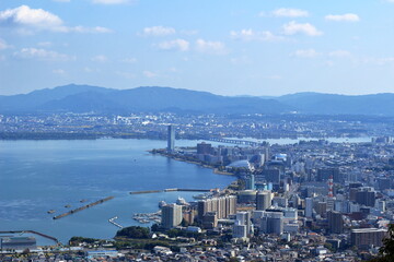 滋賀県　大津市街地の風景