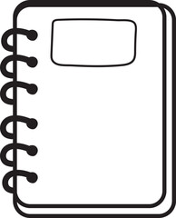 note book hand drawn stationery doodle line
