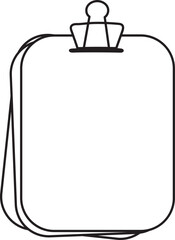 paper border hand drawn stationery doodle line