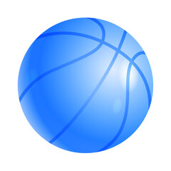 Vector realistic basket ball on white background