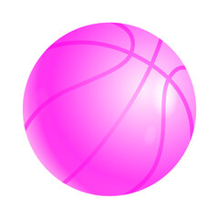 Vector realistic basket ball on white background