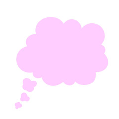 Vector thought bubble on white background