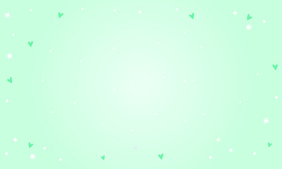 Vector valentines day background with green hearts design