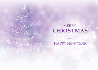 冬の背景メッセージ入りベクター素材