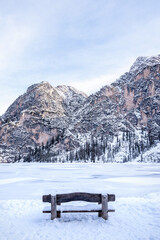 Winter Braies Lake