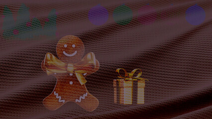 christmas background Christmas's celebration 3D rendering