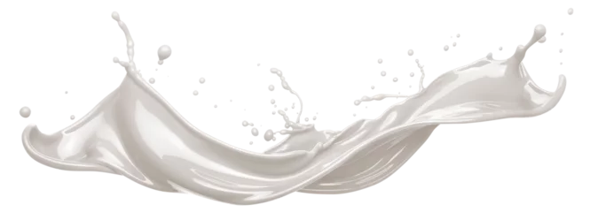Foto op Canvas Splash of milk or cream, cut out © Yeti Studio