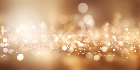 Soft gold abstract glitter and blurred lights background