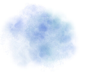 Colorlul blue watercolor stain