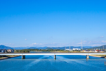 Fototapeta na wymiar 日本の河川風景
