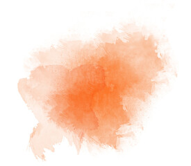 Orange watercolor stain