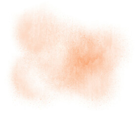 Fototapeta premium Orange watercolor stain