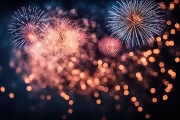 Fototapeta premium fireworks in the night sky