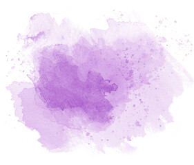 Purple watercolor stain