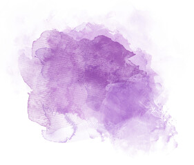 Purple watercolor stain