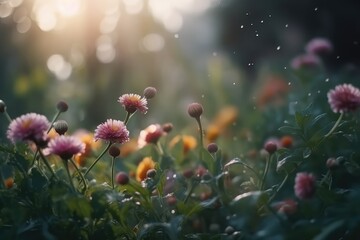 Fototapeta premium beautiful and realistic flower blossom wallpaper for interior decor