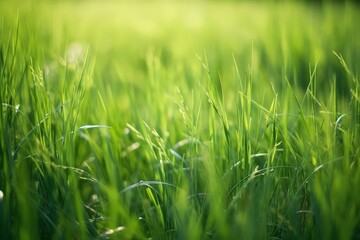 Obraz premium realistic green grass land photography a natural carpet