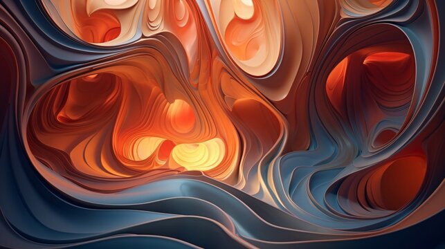 A Mesmerizing Abstract Background with Vibrant Colors - Digital Art, generative AI