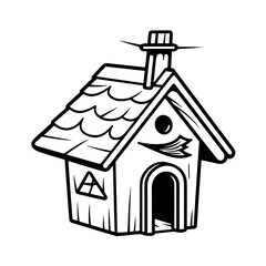 Bird house silhouette, bird huse png, bird house svg, bird house, bird nest, house, home, bird, birdhouse, wooden, wood, roof, isolated, nature, building, box, nest, white, garden, illustration, archi