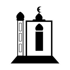mosque icon logo vector design
