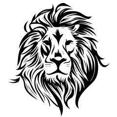 lion, head, vector, animal, tattoo, tiger, wild, cartoon, illustration, cat, mascot, face, mammal, symbol, dog, silhouette, wolf, wildlife, nature, tribal, black, art, animals, power, predator